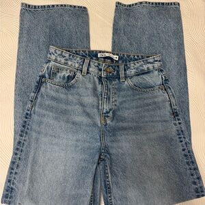 Zara Blue Straight Leg Jeans
